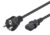 POWERTECH καλώδιο τροφοδοσίας CAB-P048, 3x 0.75mm², copper, 1m, μαύρο