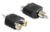POWERTECH αντάπτορας RCA αρσενικό σε 2x RCA θηλυκό CAB-R020, μαύρος