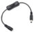 POWERTECH καλώδιο/διακόπτης τροφοδοσίας CAB-U158, 5.5×2.1mm, 30cm, μαύρο