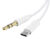 POWERTECH καλώδιο USB-C σε 3.5mm CAB-UC093, 1m, λευκό