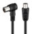 POWERTECH καλώδιο κεραίας RF αρσενικό – RF θηλυκό CAB-V041, γωνιακό, μαύρο, 1.5m