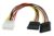 POWERTECH καλώδιο ρεύματος IDE σε 2x SATA CAB-W003, 20cm