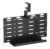 BRATECK cable management γραφείου CC11-20-1, μεταλλικό, 384x63x307mm, μαύρο