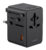 USAMS φορτιστής/αντάπτορας πρίζας CC334, USB & 3x USB-C, universal, 100W, GaN, μαύρος