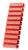 POWERTECH Clip αρίθμησης καλωδίου Νο 2, Red, 10τεμ.
