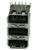 USB 2.0 Connector Triple, up, Silver/Black