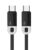 CABLETIME καλώδιο USB-C CT-CM60-PBW, 60W PD, 480Mbps, 0.25m, μαύρο