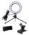 CABLETIME φωτιστικό δαχτυλίδι LED CT-LRL6-PB με μίνι τρίποδα & σφιγκτήρα, βάση smartphone, Φ16cm