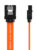 CABLETIME καλώδιο SATA III CT-SATA3, 6Gbps, 0.50m, πορτοκαλί