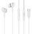 CELEBRAT earphones με μικρόφωνο D13, USB-C σύνδεση, Φ10mm, 1.2m, λευκά