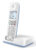 PHILIPS ασύρματο τηλέφωνο D2501S-34, με ελληνικό μενού, λευκό-μπλε