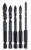 DELI σετ τρυπάνια DH-CZZ005-ED2 για γυαλί, 40Cr YG6X, 4/5/6/8/10mm, εξάγωνο, 5τμχ
