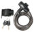 DELI κλειδαριά ποδηλάτου με κλειδί DL508062, Φ12mm, 1m, μαύρη