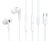 CELEBRAT earphones με μικρόφωνο E300, USB-C σύνδεση, Φ10mm, 1.2m, λευκά