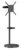 BRATECK βάση τηλεόρασης δαπέδου FS38-44TWE, 32-65″, έως 50kg, με 2x ράφια, ροδάκια, μαύρη