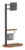 BRATECK βάση τηλεόρασης δαπέδου FS54-22T-02W, 17-43″, έως 15kg, με ράφι & ροδάκια, μαύρη