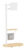 BRATECK βάση τηλεόρασης δαπέδου FS54-22T-02W, 17-43″, έως 15kg, με ράφι & ροδάκια, λευκή