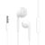 CELEBRAT earphones με μικρόφωνο G12, 3.5mm σύνδεση, Φ14.2mm, 1.2m, λευκό