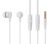 CELEBRAT earphones με μικρόφωνο G35, 3.5mm σύνδεση, 10mm, 1.2m, λευκά