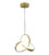 POWERTECH LED φωτιστικό οροφής HLL-0122, 15W, 4000K, Φ22cm x 1m, χρυσό