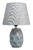 POWERTECH επιτραπέζιο φωτιστικό HLL-0134, E27, κεραμική βάση, γκρι