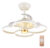 POWERTECH ανεμιστήρας οροφής HLL-0147 με LED φως, 120W, Φ65x45cm, λευκός