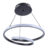POWERTECH LED φωτιστικό οροφής HLL-0154, 25W, 4000K, Φ40cm, 1m, μαύρο