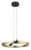 POWERTECH LED φωτιστικό οροφής HLL-0201, 29W, 4000K, Φ38x120cm, χρυσό/μαύρο