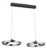 POWERTECH LED φωτιστικό οροφής HLL-0203, 42W, 4000K, 70x30x120cm, ασημί/μαύρο