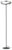 POWERTECH LED φωτιστικό δαπέδου HLL-0204, 42W, 4000K, Φ38x157cm, ασημί/μαύρο