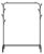 HOME USE κρεμάστρα δαπέδου HUH-0179, μεταλλική, 110x40x150cm, μαύρη