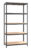 HOME USE μεταλλική ραφιέρα HUH-0199 με 5 ράφια, 90x40x180cm, μαύρη