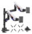 BRATECK gaming βάση γραφείου για 2x οθόνες LDT95-C024UCP, 24-57″, έως 27kg, heavy duty