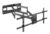 BRATECK επιτοίχια βάση τηλεόρασης LPA49-486XLD, 43-90″, 80kg, heavy duty, full motion
