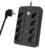 POWERTECH πολύπριζο ασφαλείας PT-1535, 8 θέσεων, με USB & USB-C θύρες, 16A, 1.5m, μαύρο