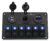 POWERTECH πάνελ σκαφών & οχημάτων PTL-020, πρίζα 12V/2x USB/6x διακόπτες