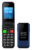 POWERTECH κινητό τηλέφωνο Sentry Dual II V2, 2 οθόνες, dual SIM, πλήκτρο SOS, μπλε