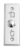 SECUKEY Χωνευτό μπουτόν SCK-CBUTTON1, 3Α, ασημί