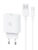 USAMS φορτιστής τοίχου SCXLTZ03 με καλώδιο Lightning, USB, 18W, λευκός