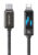 USAMS καλώδιο Lightning σε USB-C SJ743, 30W, 480Mbps, 1.2m, μαύρο