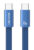 USAMS καλώδιο USB-C SJ783, 60W, 480Mbps, flat, 1.2m, μπλε