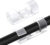 POWERTECH οργανωτής καλωδίων TIES-031, 3.3×1.3×1.2cm, διαφανές, 12τμχ