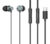 CELEBRAT earphones με μικρόφωνο D15, USB-C σύνδεση, Φ10mm, 1.2m, μαύρα