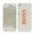 BOSS Words Style Glass Back Cover for iPhone 4(White)