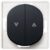 EON E6075.E1 Push-button switch for rolling shuters without cover frame, soft-touch black