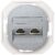EON E614.S Data socket double without cover frame 2xRJ45 Cat 5e UTP, silver