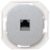 EON E616S.S Data socket without cover frame 1xRJ45 Cat 6A FTP, silver