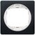 EON E6801.E10 One-gang frame 80×80, soft-touch black with white holder