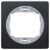 EON E6801.S1E One-gang frame 80×80, antic silver with black holder