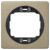 EON E6801.G2E One-gang frame 80×80, brushed nickel with black holder